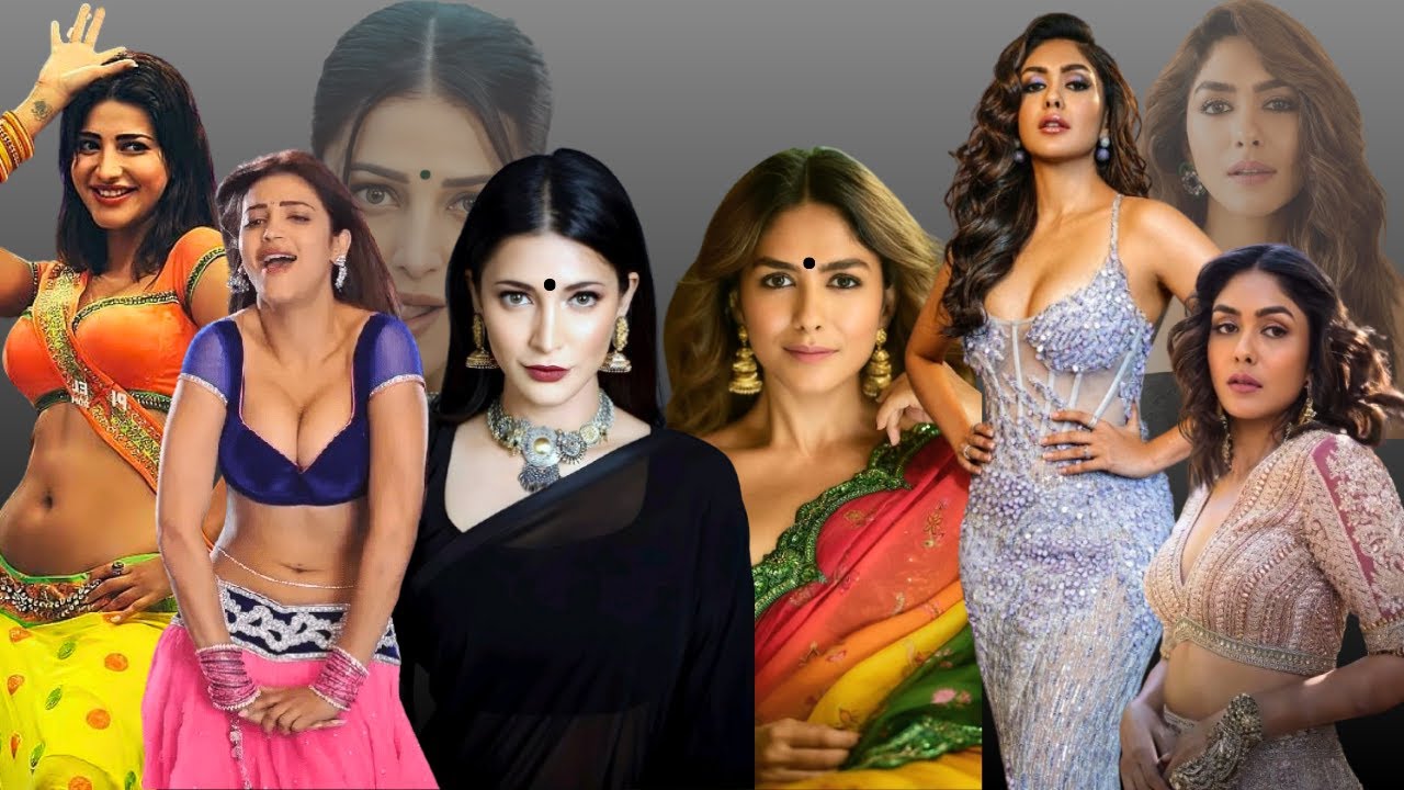 Shruti vs Mrunal Hot Compilation | Follow the Beats | 4K | Heroine Menia