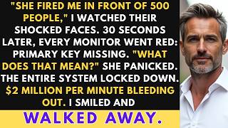They Fired Me In Front of 500 People  Then The System Shut Down