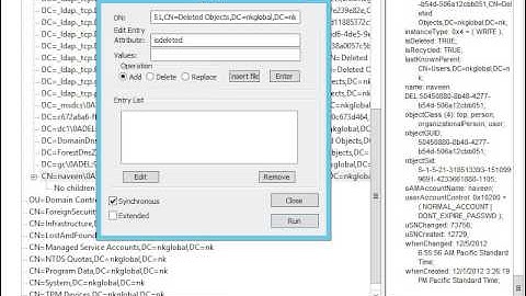 Recover Deleted User Account by LDP in windows server 2012 Part 4