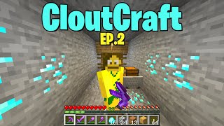 Abandoned mineshaft and DIAMONDS (CloutCraft EP.2)