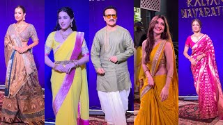 Celebrities at Kalyan Jewellers Navratri Festival: Sara Ali Khan, Saif Ali Khan, Sreeleela, Malvi...