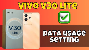 Vivo V30 Lite Check Wifi and Data Usage || Data usage setting || How to check daily data usage