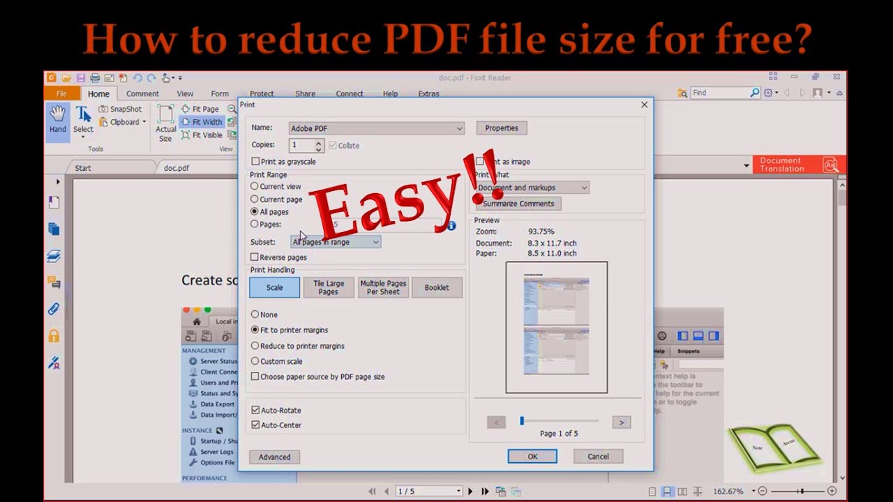 how to get pdf file size down