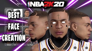 *NEW* DRIPPY FACE CREATION TUTORIAL IN NBA 2k20! COMP STAGE FACE CREATION!!