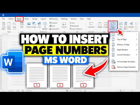 How to Insert Page Numbers in Microsoft Word (Easy Tutorial)