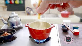 CARBONARA MINIATURE TOY KITCHEN SET SATISFYING COOKING SOUND ASMR आसान रेसिपी | कैसे बनाएं.
