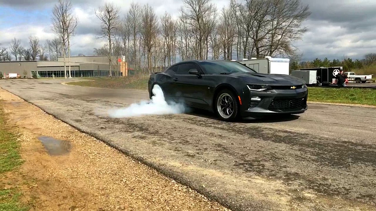 Carlyle Racing's Magnuson Equipped 6th Gen Camaro Doing a Rowdy Burnout!