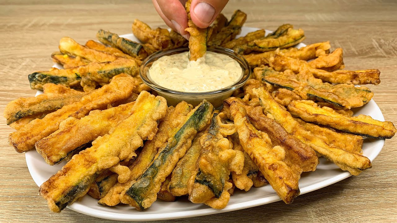 Кабачки лучше жареной картошки! Вы когда-нибудь ели такие кабачки? Быстрый и простой рецепт!