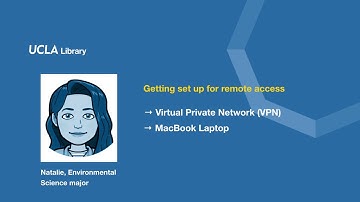 Getting Set Up for UCLA Library Remote Access | Mac, VPN with Natalie