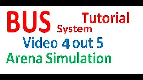 Arena Simulation Bus System Public Transportation Tutorial Video 4 out of 5