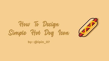 How To Design Simple Hot Dog Icon with CorelDraw X8 [real speed]