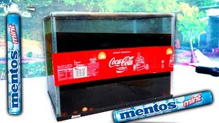 ⁣EXPERIMENTO ACUARIO LLENO DE COCA COLA CON MENTOS patty dragona