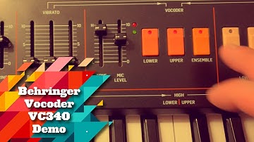Behringer VC340 Vocoder Demo and Review