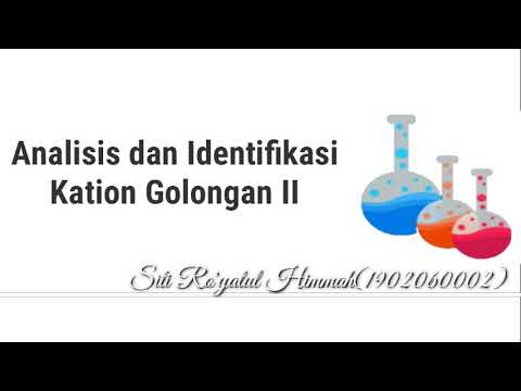 Video: Apa itu kation Golongan 2?