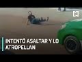 Asaltante es atropellado cuando intenta huir en San Luis Potos - Las Noticias con Danielle