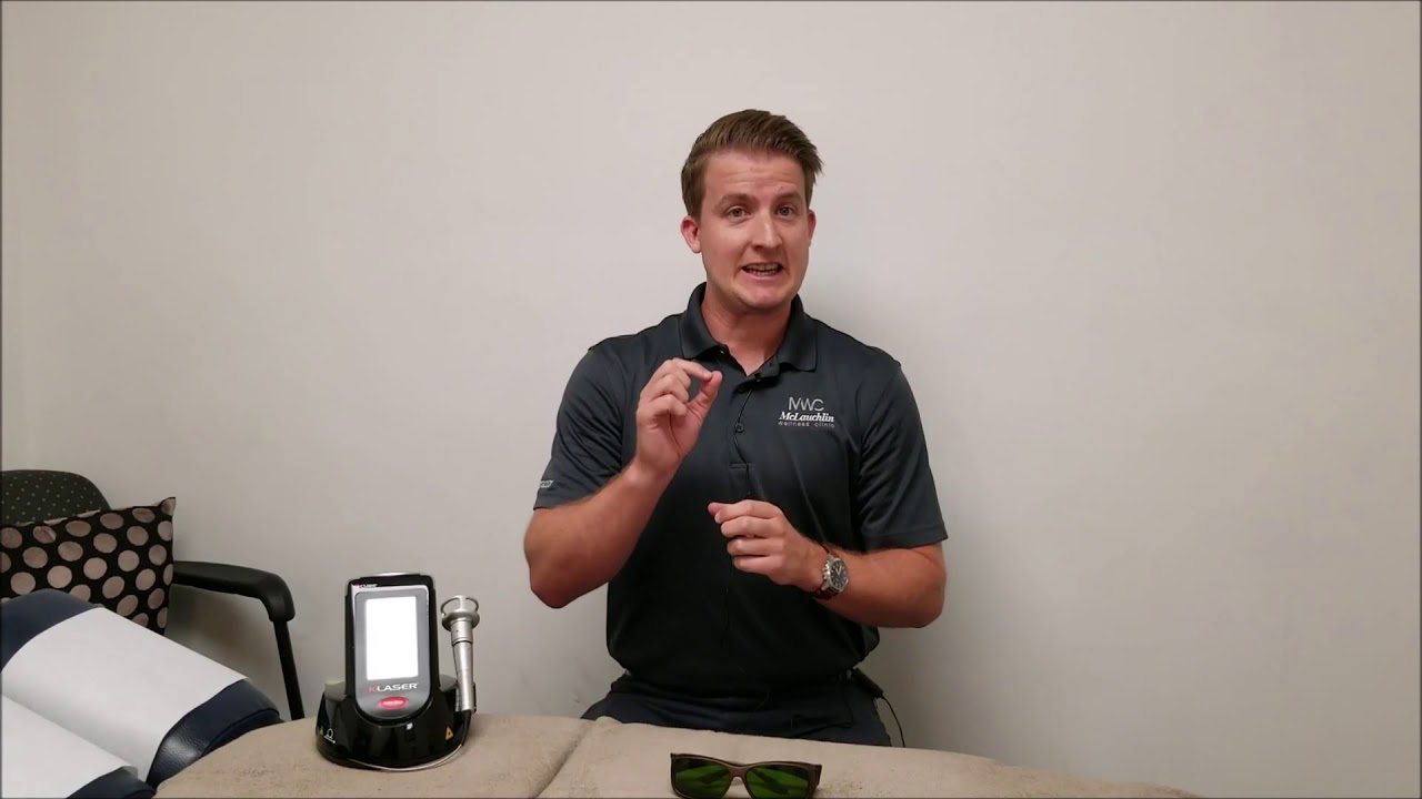Dr. Kevin Cole demonstrates K-Laser for Shoulder Pain - YouTube
