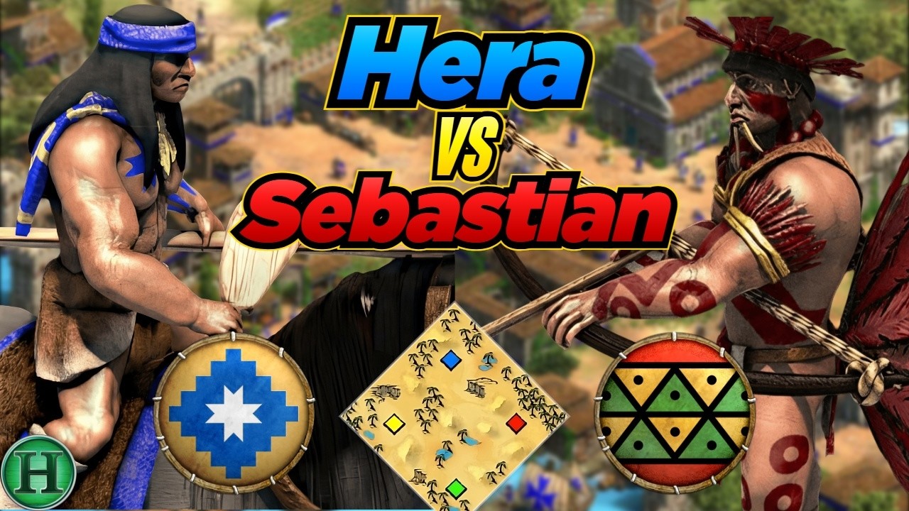 Mapuche vs Tupi | 1v1 Arabia | vs Sebastian | AoE2