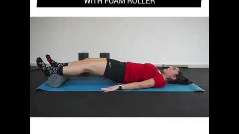 Strengthen your hamstrings and glutes with foam roller.