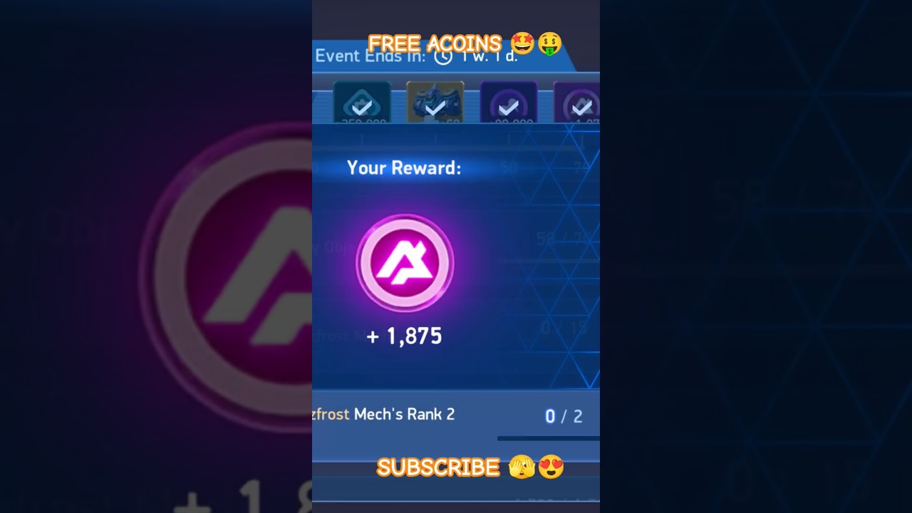 Got 1875 Acoins For Free 😱🤑 || Mech Arena New Event 😍🔥 