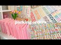 small business vlog: packing orders 🎂