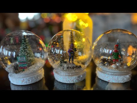 How I Made My Snow Globes~DIY All Dollar Tree Items