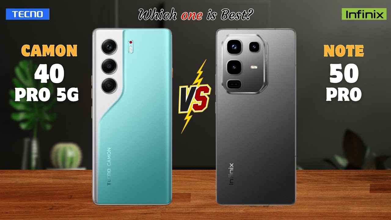 Tecno Camon 40 Pro 5G vs Infinix Note 50 Pro⚡full Details