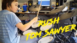 Rush | 11 year old drummer | "Tom Sawyer" Drum Cover | Played on Roland TD-17 electric drum kit