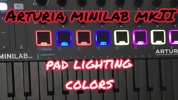 Arturia Minilab MKII - Change Pad Colors (Lighting)