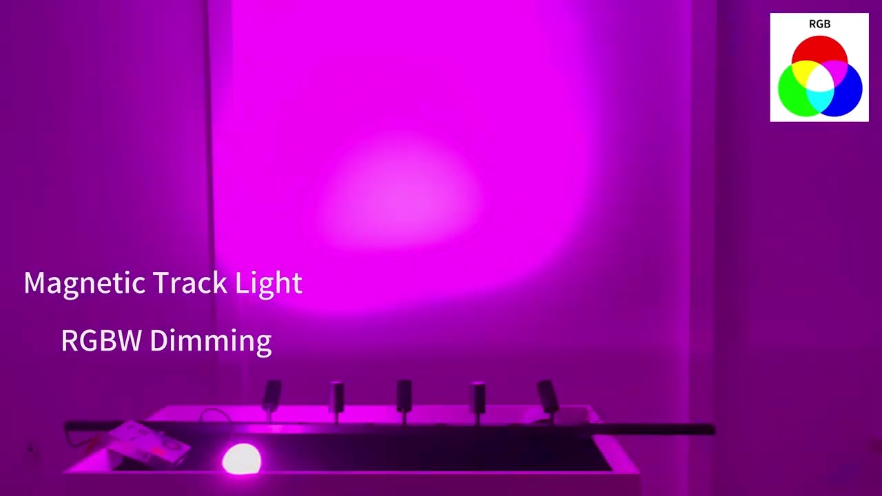 Smart Dimmable Magnetic Led Light Magnet Light Track Smart Tuya Magnetic Track Light System