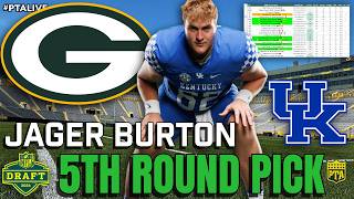 🔥 PACKERS Draft Kentucky OL Jager Burton in Round 5! Who Is He & How High Is His Upside?
