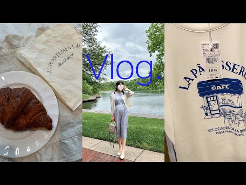 ENG) 🇺🇸미국직장인 VLOG. 18-19주차 임산부의 먹부림 일상🤰🏻 미국 병원 정밀초음파. 자라 망고 쇼핑. DMV 맛집.
