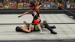 WWE 2K23 Saraya vs Hikaru Shida AEW