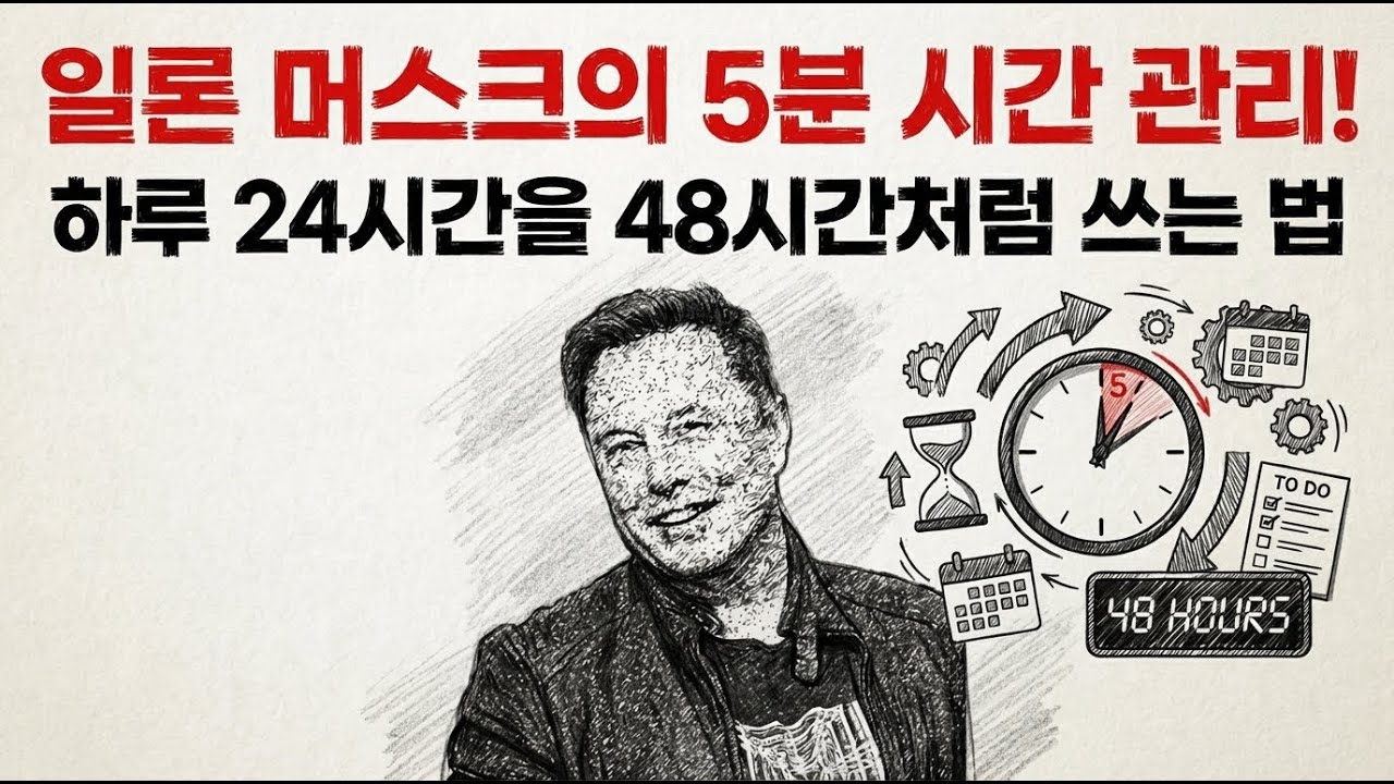 일론머스크가 사용하는 개사기 시간관리 법