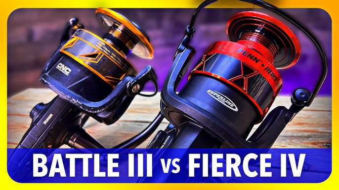 PENN Fierce 4 review, compared against the Fierce 3 spinning reel 