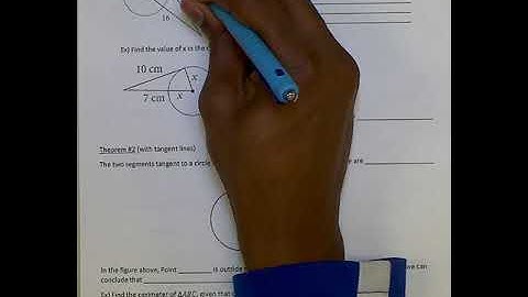 Geometry Unit 10 Lesson 3: Tangent Lines