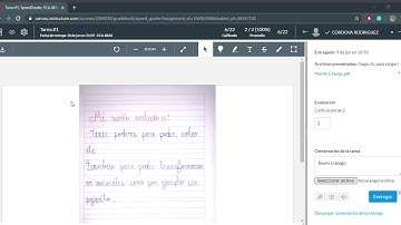 Cómo calificar tareas en Canvas