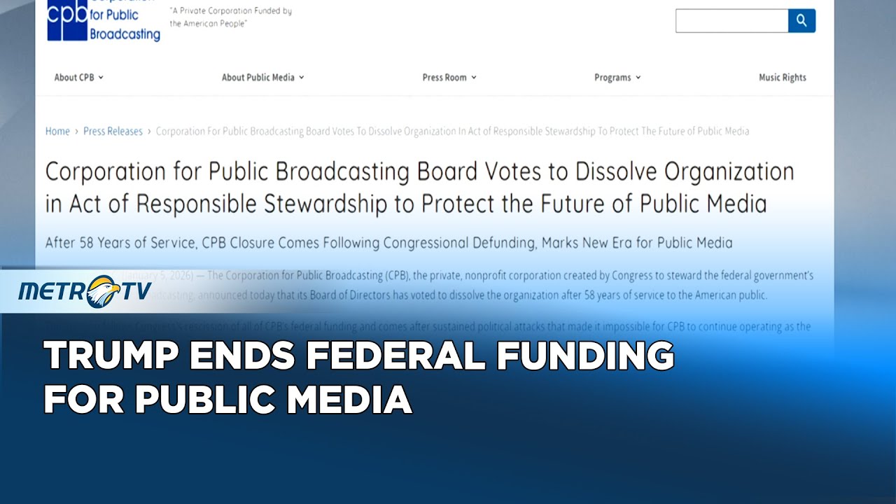 Corporation for Public Broadcasting Dissolves After Federal Funding ...