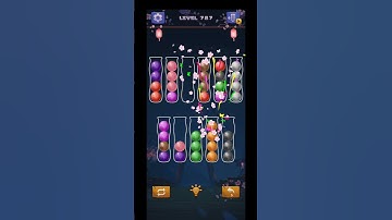 Color Ball Sort Puzzle Level 787 Solution #shorts