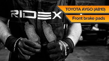 How to change front brake pads on TOYOTA AYGO (AB10) | TUTORIAL RIDEX