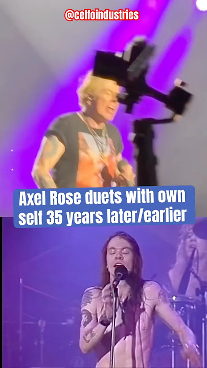 1988 Axl Rose duets with 2023 Axl Rose. #gunsnroses #axlrose #duet