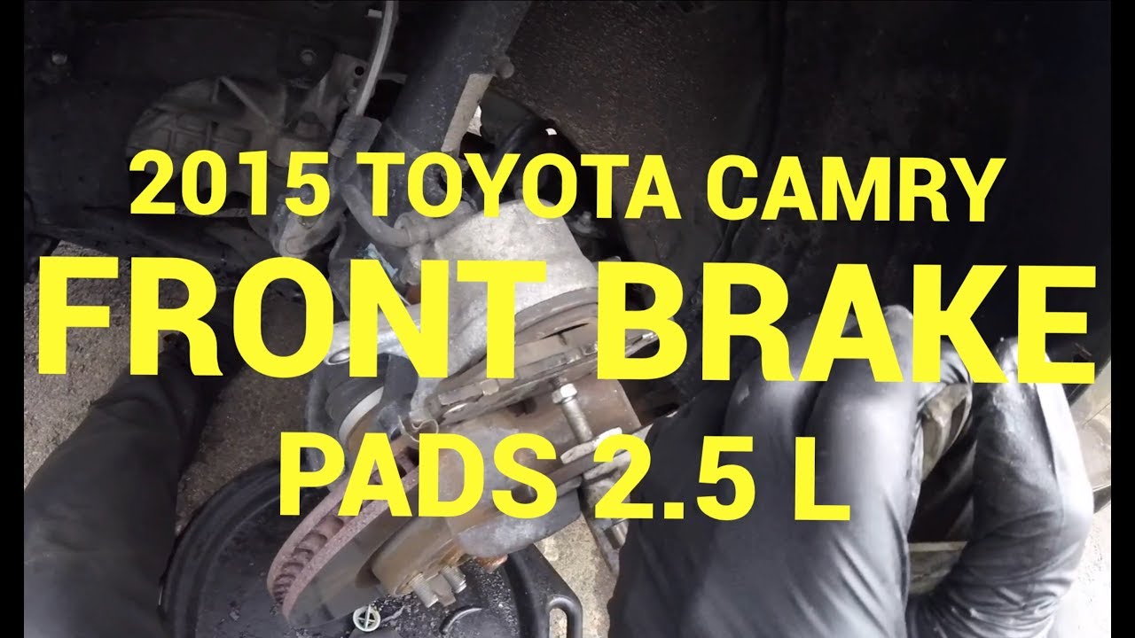 2015 Toyota Camry front brake pads: Philadelphia - YouTube