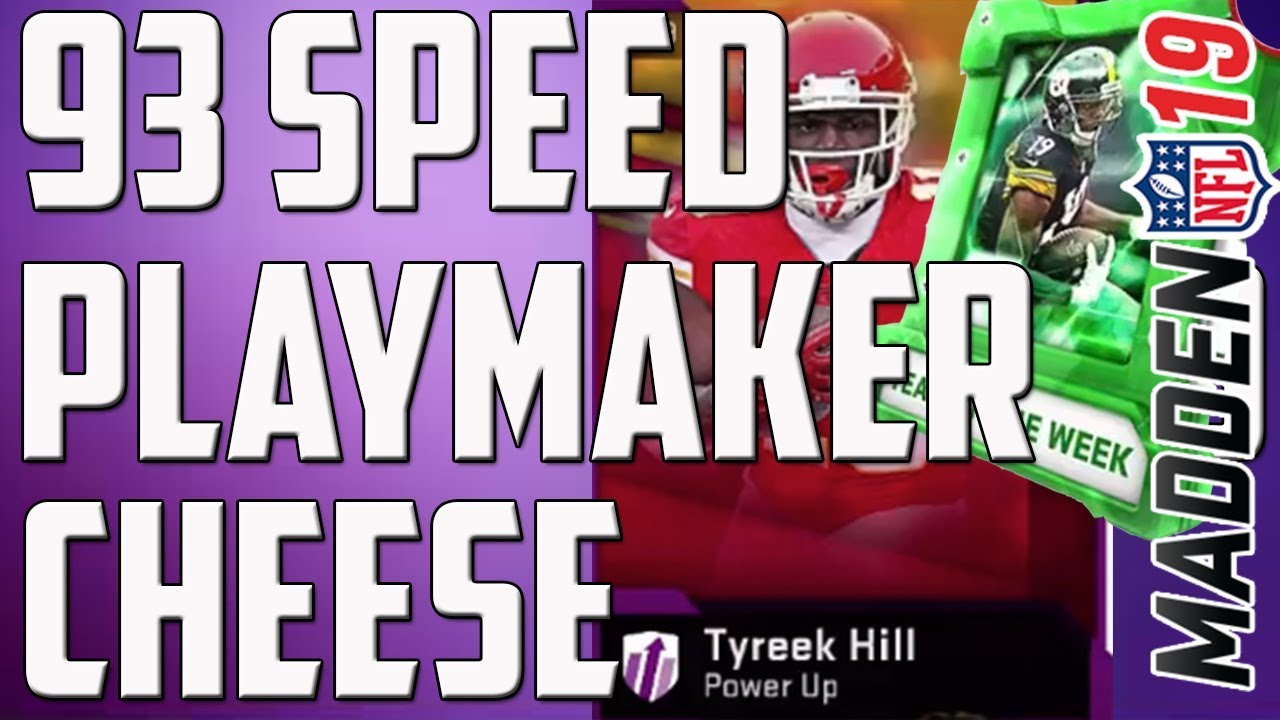 TOTW BUNDLE OPENING AND 93 SPEED TYREEK HILL GAMEPLAY! MADDEN 19 ULTIMATE TEAM