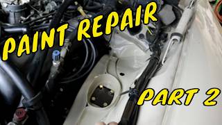 MERCEDES BRAKE MASTER CYLINDER LEAK. PART 2. PAINT REPAIR