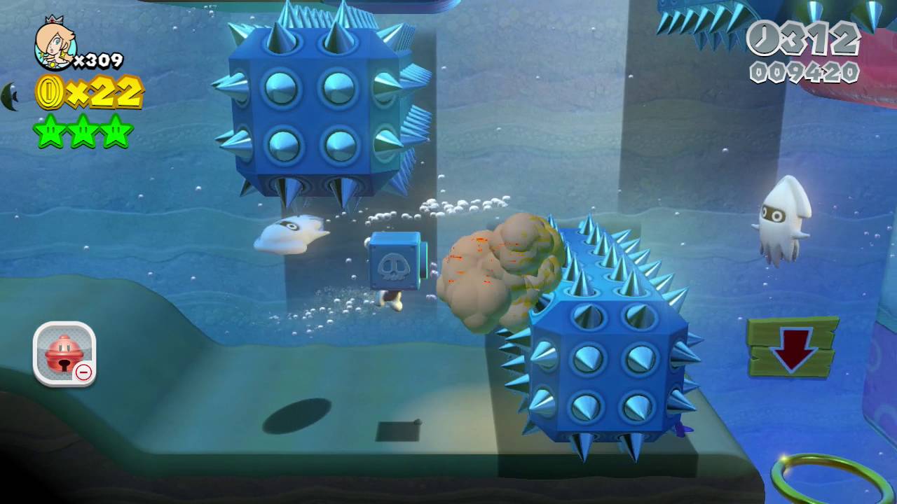 Super Mario 3D World: World Flower-7 - Pipeline Boom Lagoon (Rosalina)