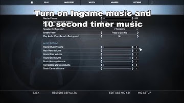 CSGO - Why Music Ingame Helps you! (Ten Second Bomb Warning)