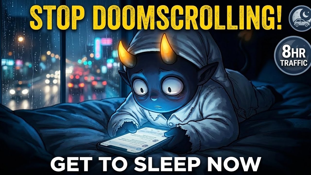 8 Hours Of Devili Doomscrolling For You | Ultimate Urban Traffic Sounds for Sleep