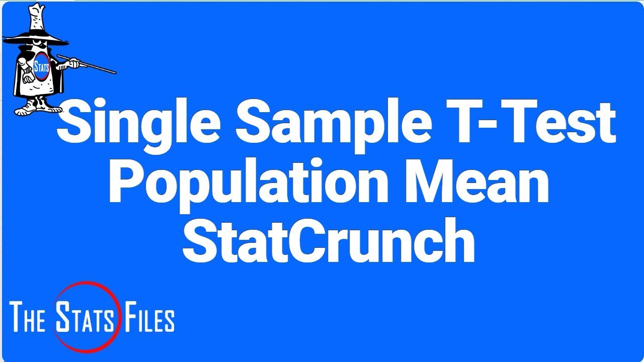 7.3.12 Single sample t test for population mean Summary Data StatCrunch ...