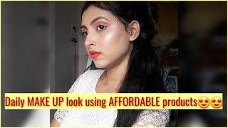 Daily Make up look using Affordable products😍😍 | Mamata Mondal | Beginner friendly tips nd tricks screenshot 3