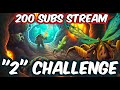 Only "2" Cards DECK | 200 SUBS Special Challenge