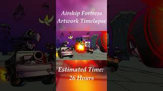 Airship Fortress | Art Timelapse | Mario Kart DS  #vgm #mariokart #nintendo @Typho157